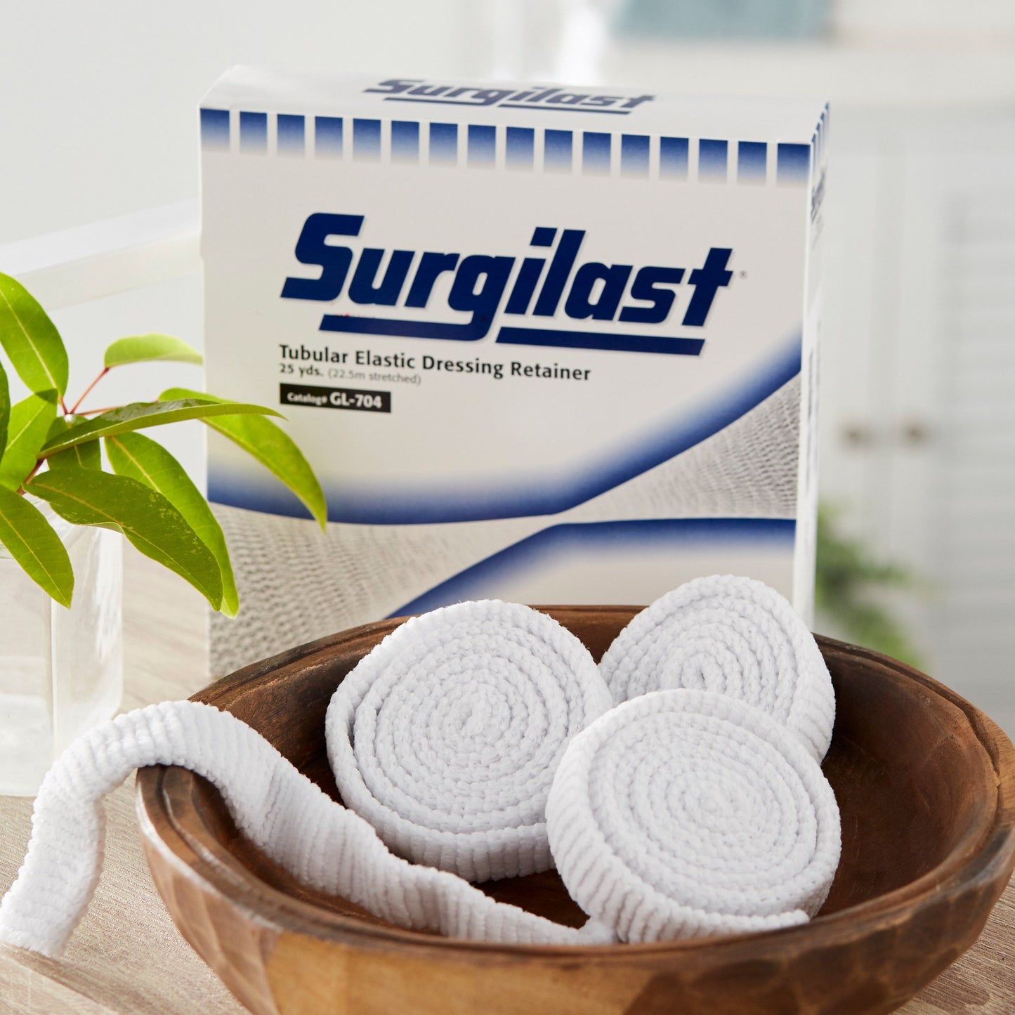 Surgilast® Elastic Net Retainer Dressing Tubular Elastic 25 Yard Size 4 White Large Hand / Arm / Leg / Foot NonSterile (450915_RL)
