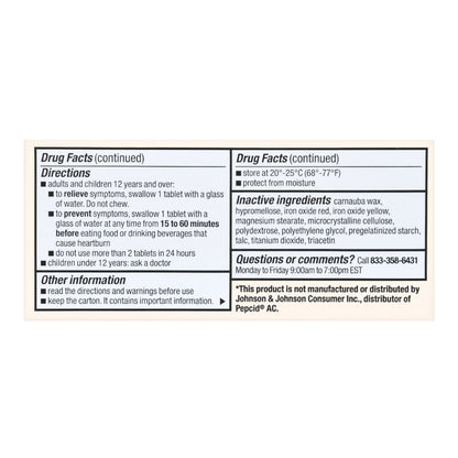 Foster & Thrive™ Antacid 10 mg Strength Tablet 90 per Box (1238961_BX)