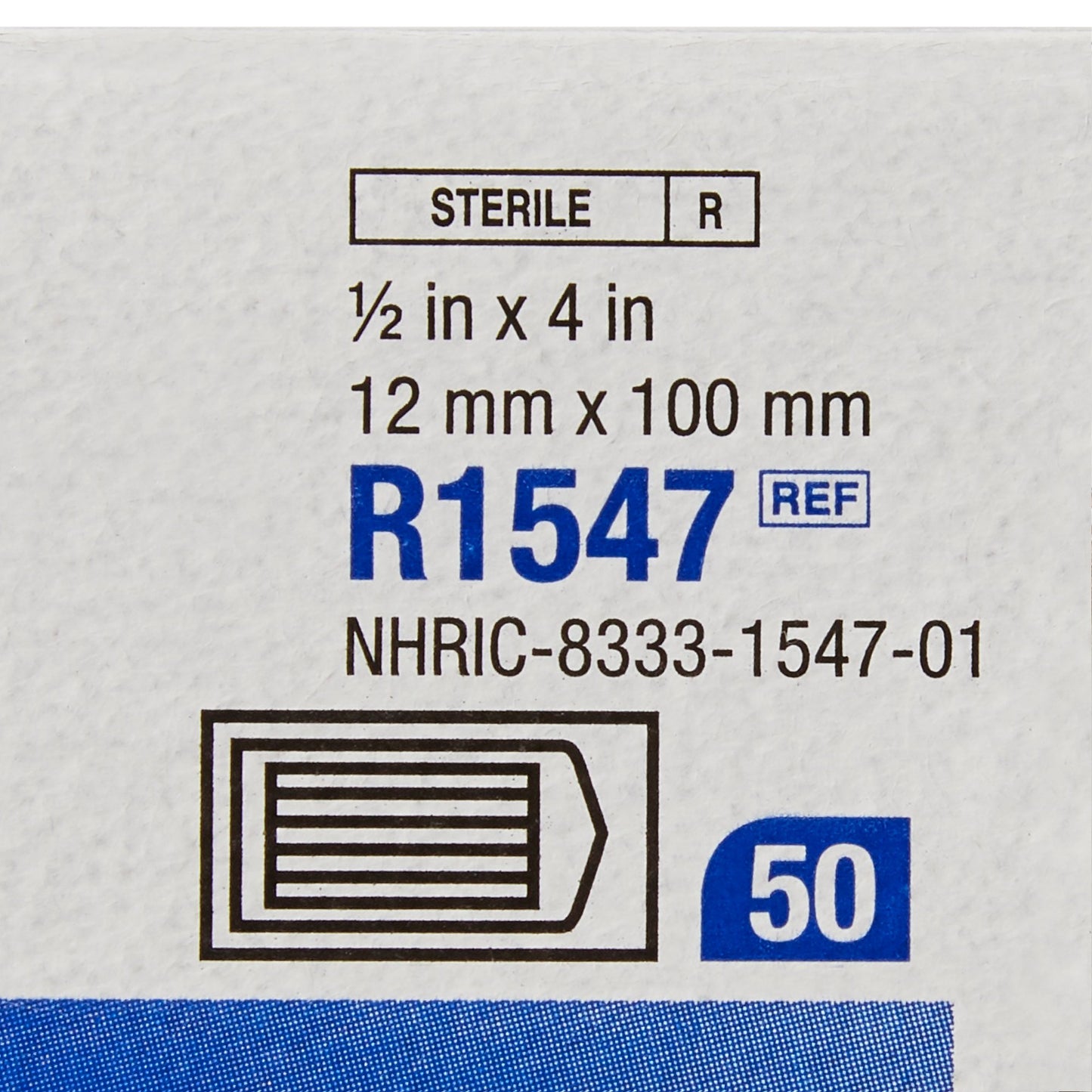 Steri-Strip™ Skin Closure Strip 1/2 X 4 Inch Nonwoven Material Reinforced Strip White (5785_PK)