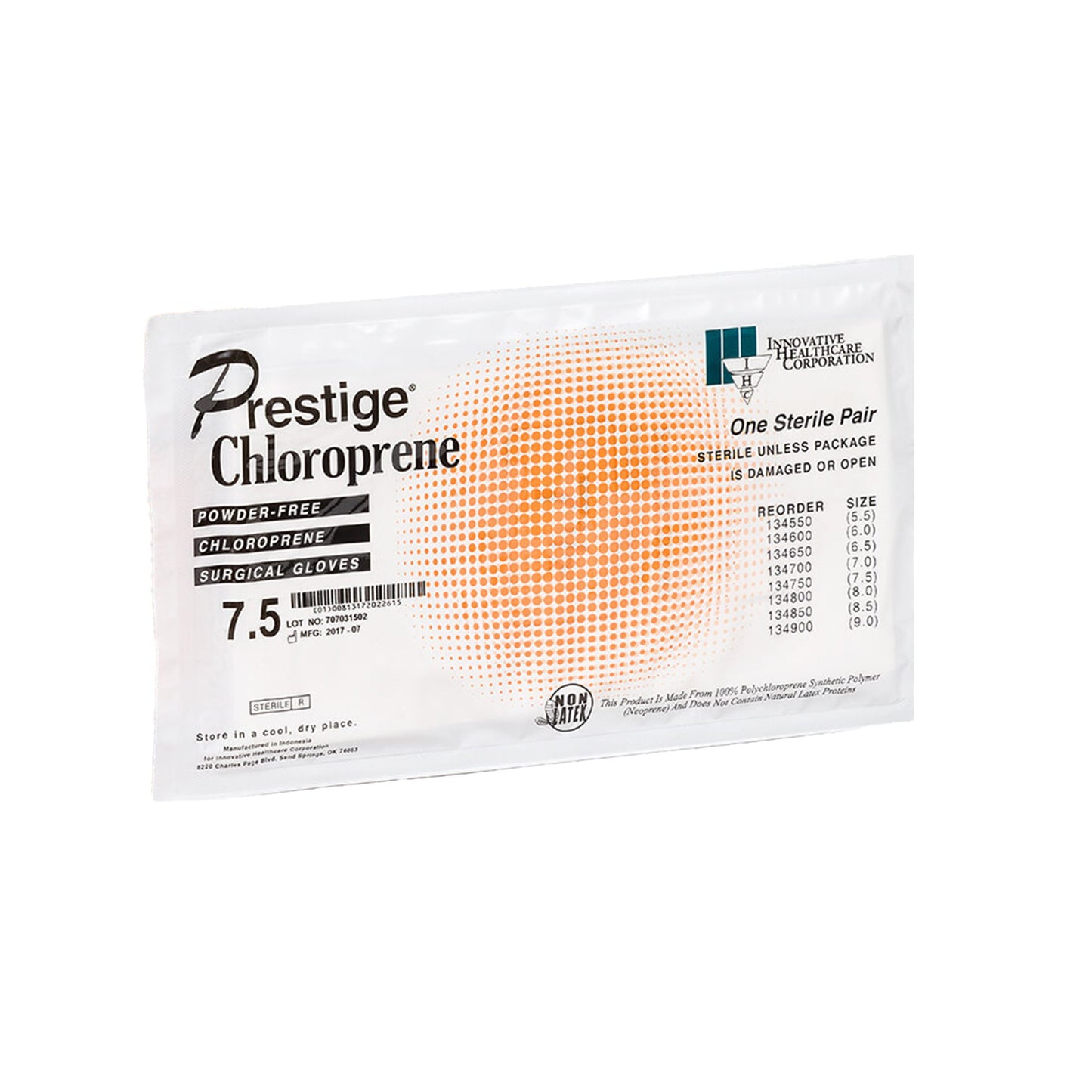 DermAssist® Prestige® Surgical Glove Size 7.5 Sterile Polyisoprene Standard Cuff Length Fully Textured Ivory Not Chemo Approved (812511_CS)
