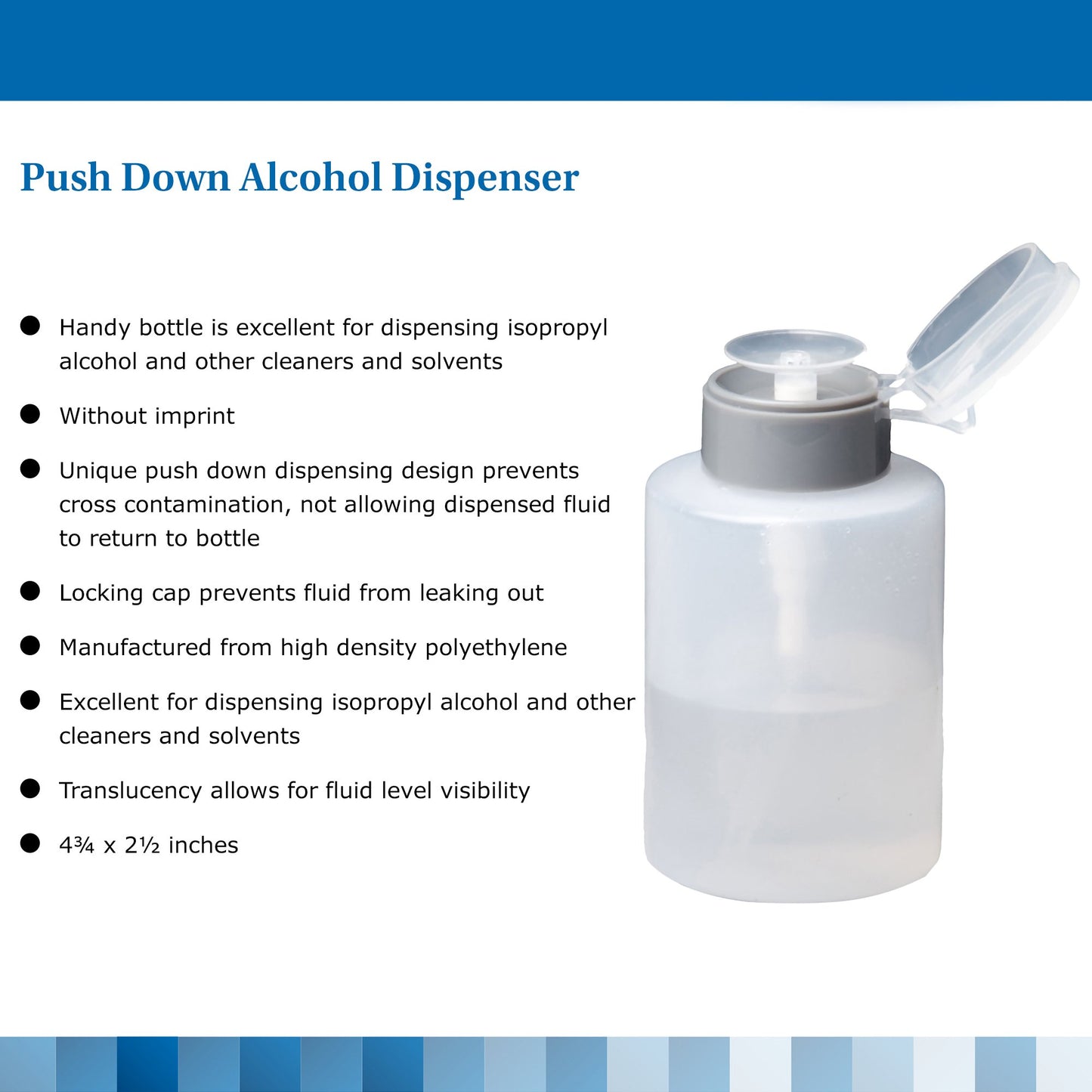 McKesson Alcohol Dispenser Polyethylene Translucent 9 oz. (625082_BX)
