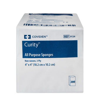 Curity™ Nonwoven Sponge 4 X 4 Inch 3-Ply NonSterile 200 per Pack (194217_CS)