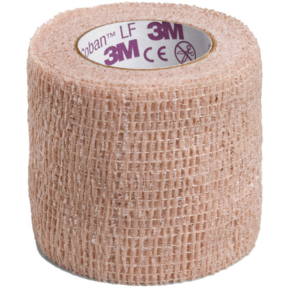 3M™ Coban™ LF Cohesive Bandage 2 Inch X 5 Yard Self-Adherent Closure Tan NonSterile Standard Compression (388423_CS)