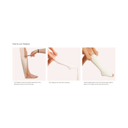 Tubigrip® Elastic Tubular Support Bandage 8-1/4 Inch X 11 Yard Small / Medium Trunk Pull On Natural NonSterile Size K Standard Compression (683714_EA)