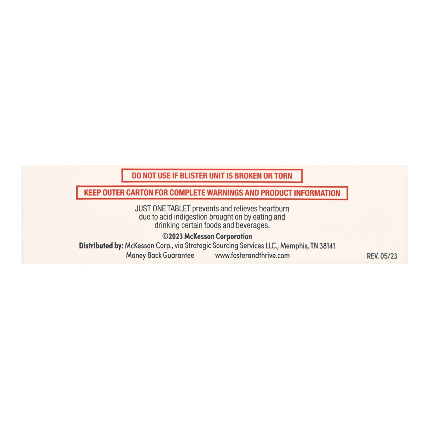 Foster & Thrive™ Antacid 10 mg Strength Tablet 30 per Box (1238997_BX)