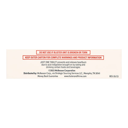 Foster & Thrive™ Antacid 10 mg Strength Tablet 30 per Box (1238997_BX)