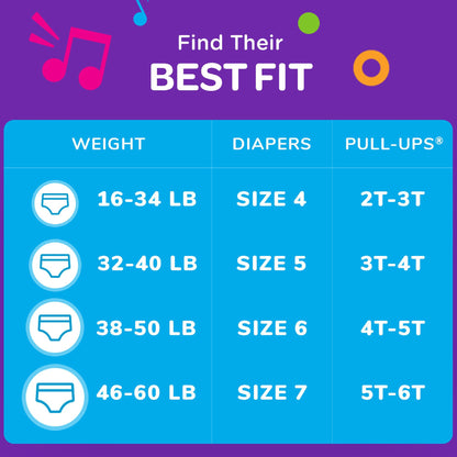 Pull-Ups® Male Toddler Training Pants Size 4T to 5T Disposable Moderate Absorbency (1160322_PK)