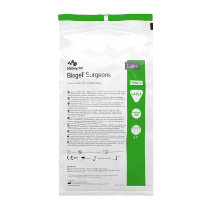 Biogel® Surgeons Surgical Glove Size 8 Sterile Latex Standard Cuff Length Micro-Textured Straw Not Chemo Approved (184863_PR)