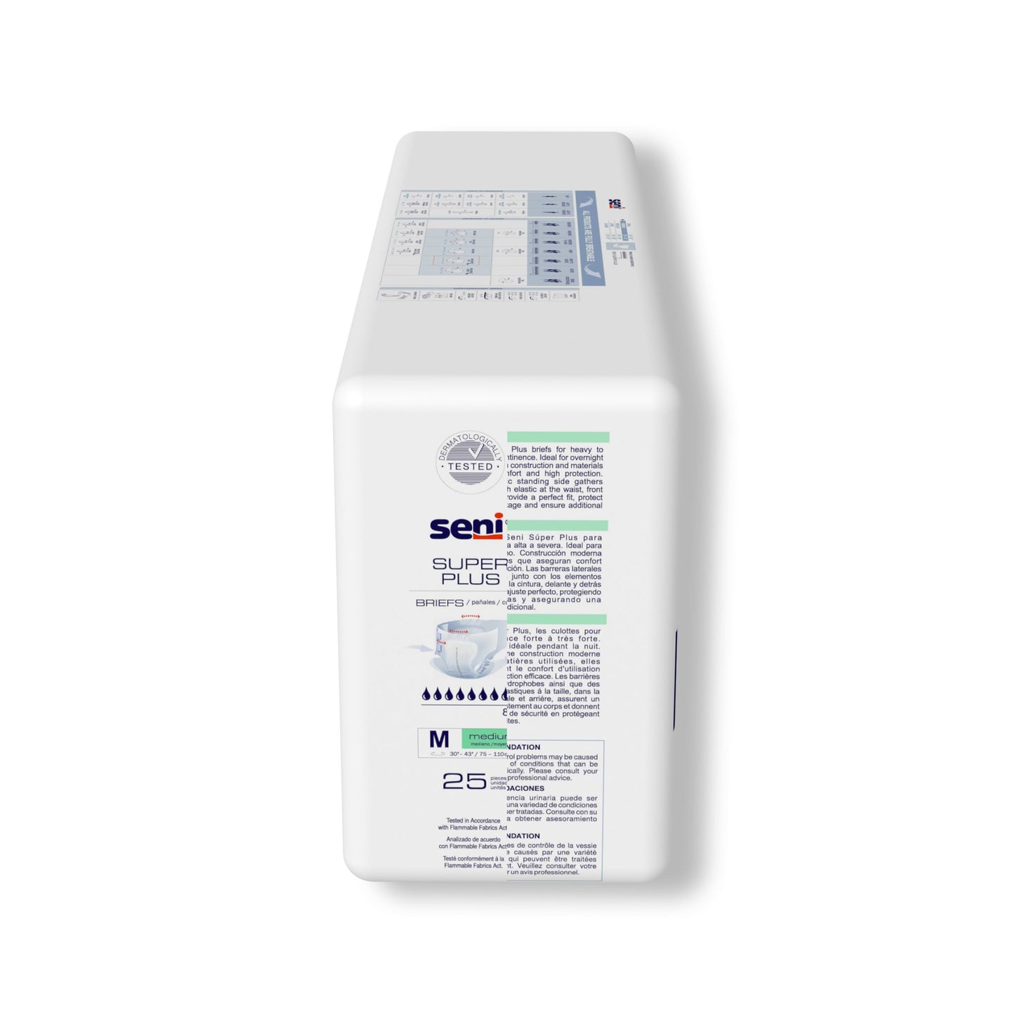 Seni® Super Plus Unisex Adult Incontinence Brief Medium Disposable Heavy Absorbency (1163863_PK)