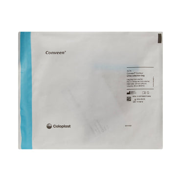 Conveen® Security+ Urinary Leg Bag Anti-Reflux Valve NonSterile 800 mL Polyethylene / Flocked (185574_EA)
