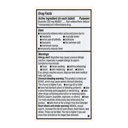 Foster & Thrive™ Pain Relief 200 mg Strength Ibuprofen Tablet 24 per Bottle (1238964_BT)