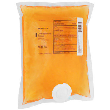 McKesson Antibacterial Soap Liquid 1,000 mL Dispenser Refill Bag Clean Scent (1067681_CS)