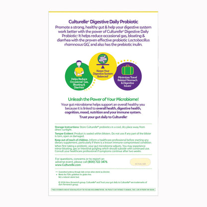Culturelle® Probiotic Dietary Supplement 30 per Box Capsule (1268947_BX)