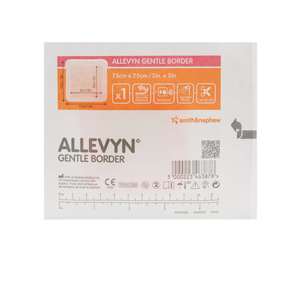 Allevyn Gentle Border Foam Dressing 3 X 3 Inch With Border Film Backing Silicone Gel Adhesive Square Sterile (665772_EA)