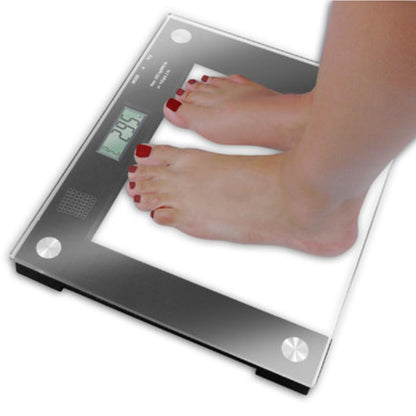 Ideaworks® Floor Scale Digital Display 550 lbs. / 250 kg Capacity Black / Glass AC Power (848530_EA)