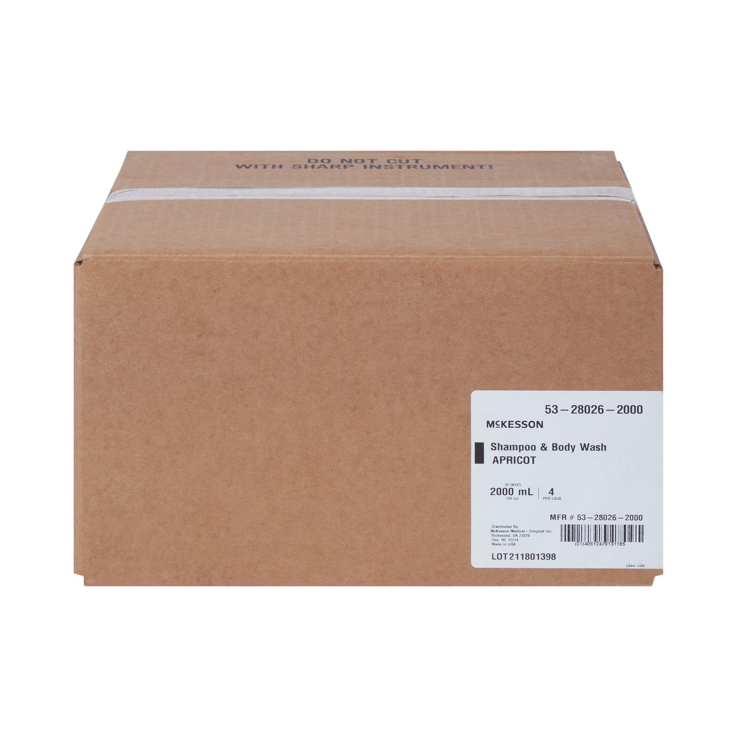 McKesson Shampoo and Body Wash 2,000 mL Dispenser Refill Bag Apricot Scent (468270_EA)