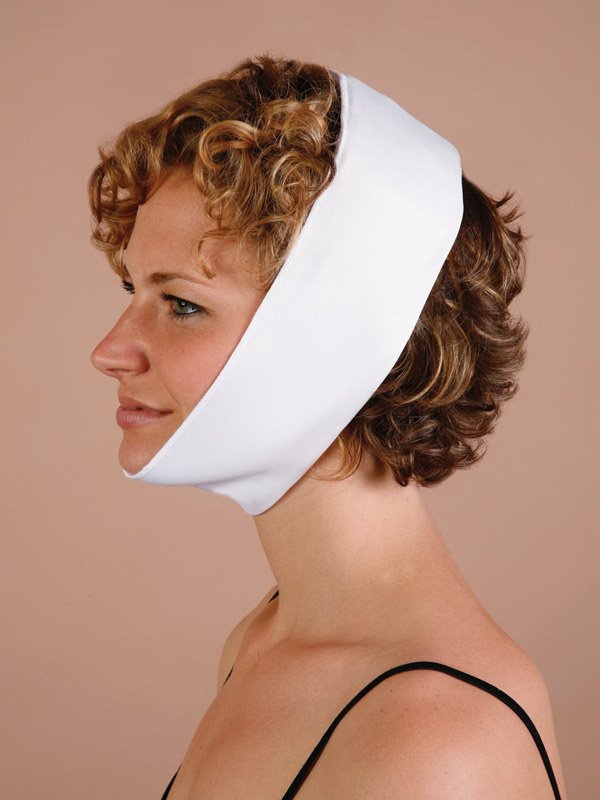 Medico International Facial Support Wrap with Gel Packs One Size Fits Most Poly Blend Fabric White (898520_PK)