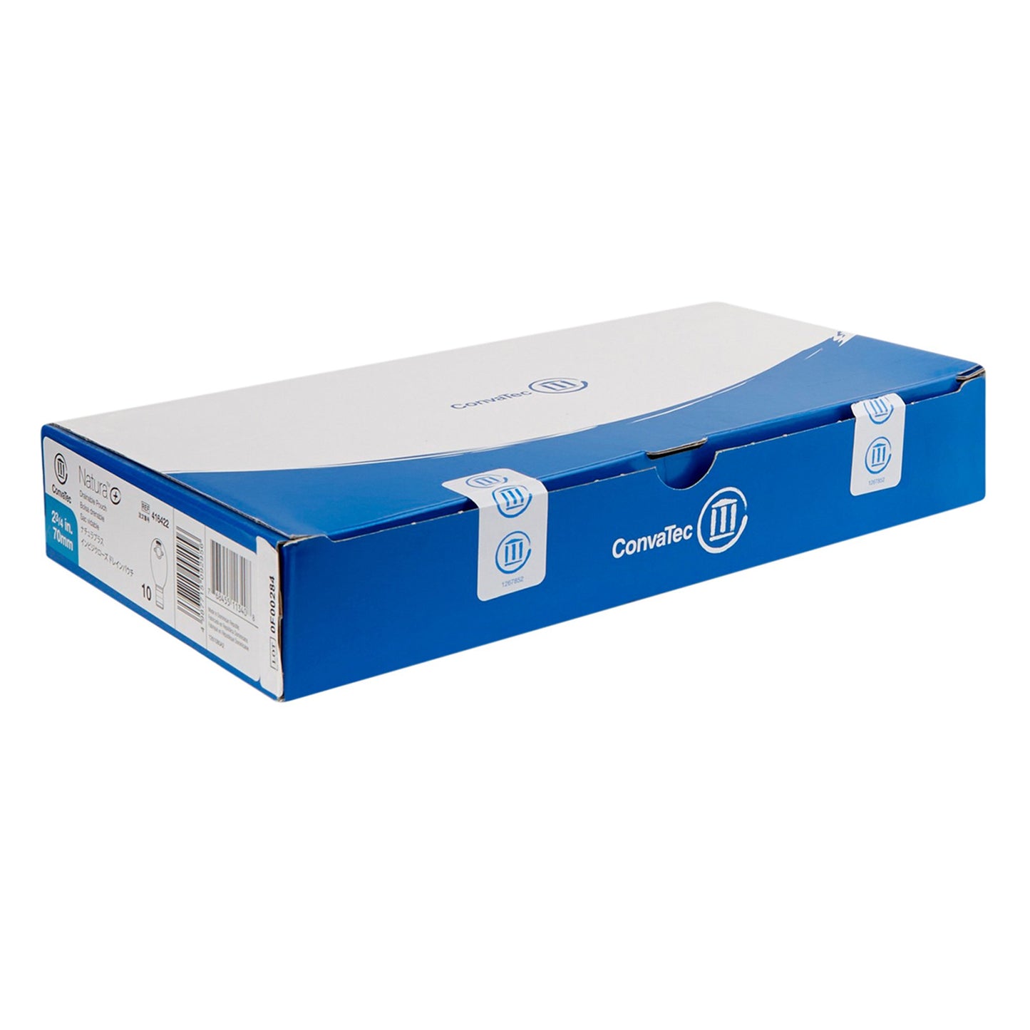 Natura® + Ostomy Pouch Two-Piece System 12 Inch Length 1-1/4 to 1-3/4 Inch Stoma Drainable, Tail Closure (813770_BX)