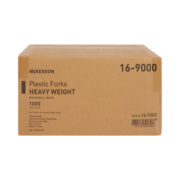 McKesson Fork Heavy Weight White Polypropylene (959242_CS)