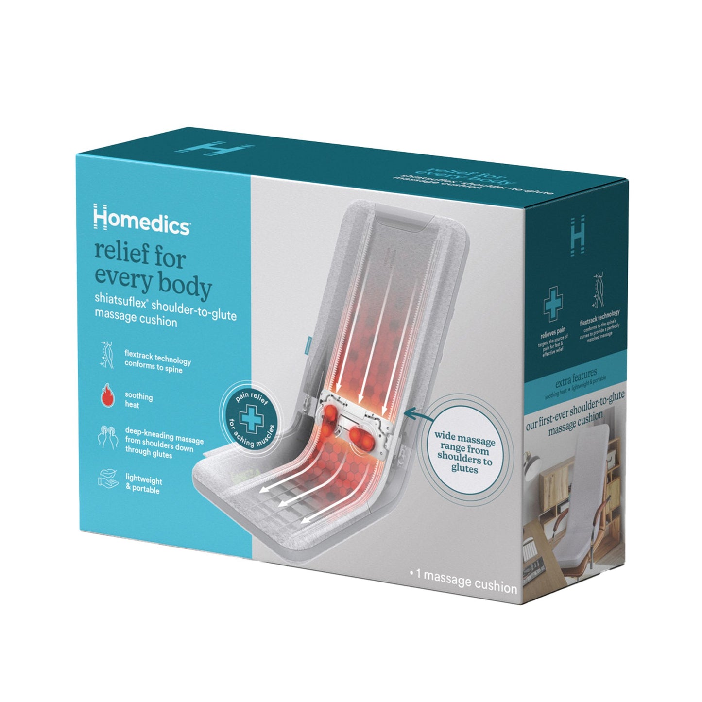HoMedics® ShiatsuFlex® Back Massage Cushion with Heat HoMedics® ShiatsuFlex® (1253816_CS)