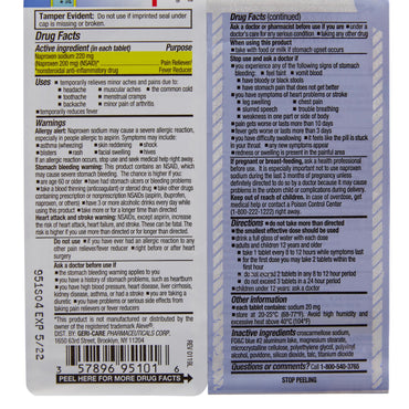 McKesson Brand Pain Relief 220 mg Strength Naproxen Sodium Tablet 100 per Bottle (866981_CS)