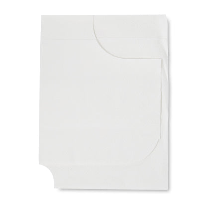 McKesson Exam Cape White One Size Fits Most Front / Back Opening Without Closure Unisex Disposable (146463_CS)