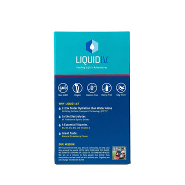 Liquid I.V.® Hydration Multiplier® Oral Electrolyte Solution Strawberry Flavor 0.56 oz. Electrolyte (1220424_BX)