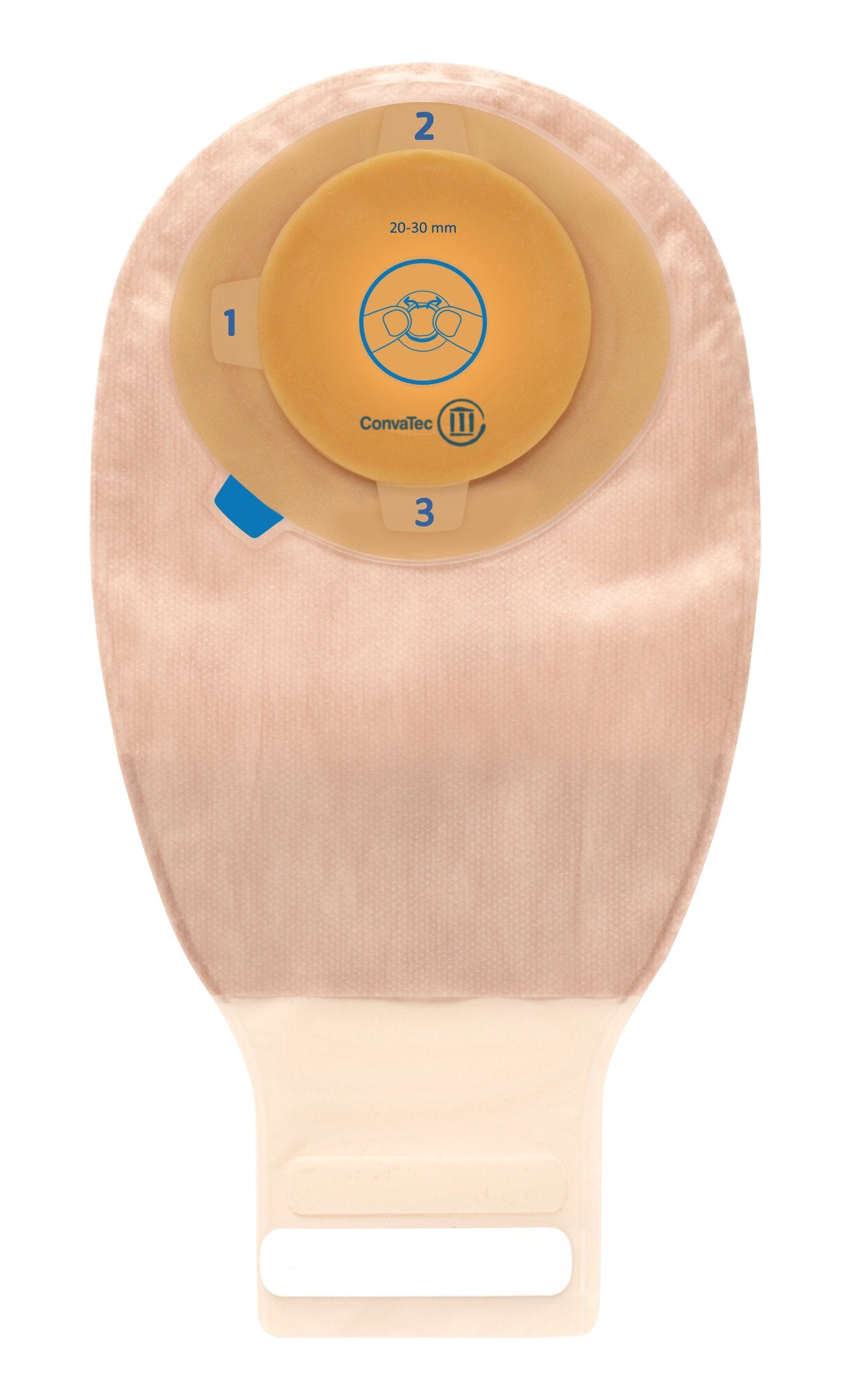 Esteem®+ Urostomy Pouch One-Piece System Trim To Fit 1/2 to 1-3/4 Inch Stoma Drainable (1083428_BX)