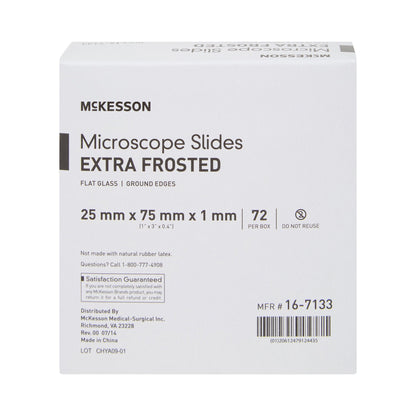 McKesson Microscope Slide 1 X 3 Inch X 1 mm Extra-Frosted End (464499_CS)