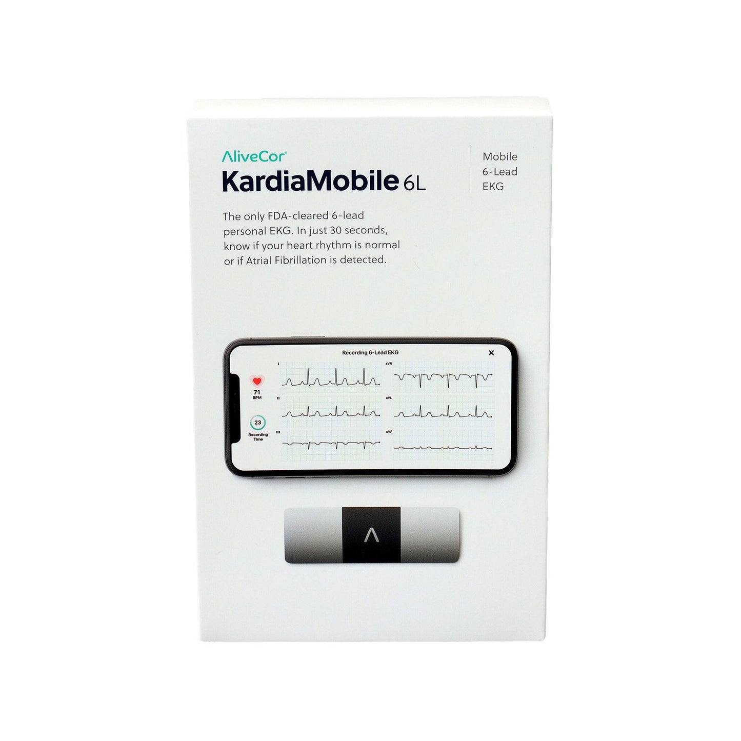 KardiaMobile Electrocardiograph Battery Operated Without Display Resting (1190211_EA)