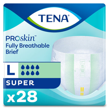 TENA ProSkin™ Super Unisex Adult Incontinence Brief Large Disposable Heavy Absorbency (351176_BG)