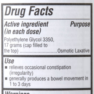 Geri-Care® Laxative Powder 8.3 oz. Polyethylene Glycol 3350 (798848_BT)