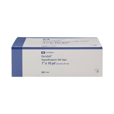 Kendall™ Hypoallergenic Silk Hypoallergenic Medical Tape White 1 Inch X 10 Yard Silk-Like Cloth NonSterile (696201_BX)