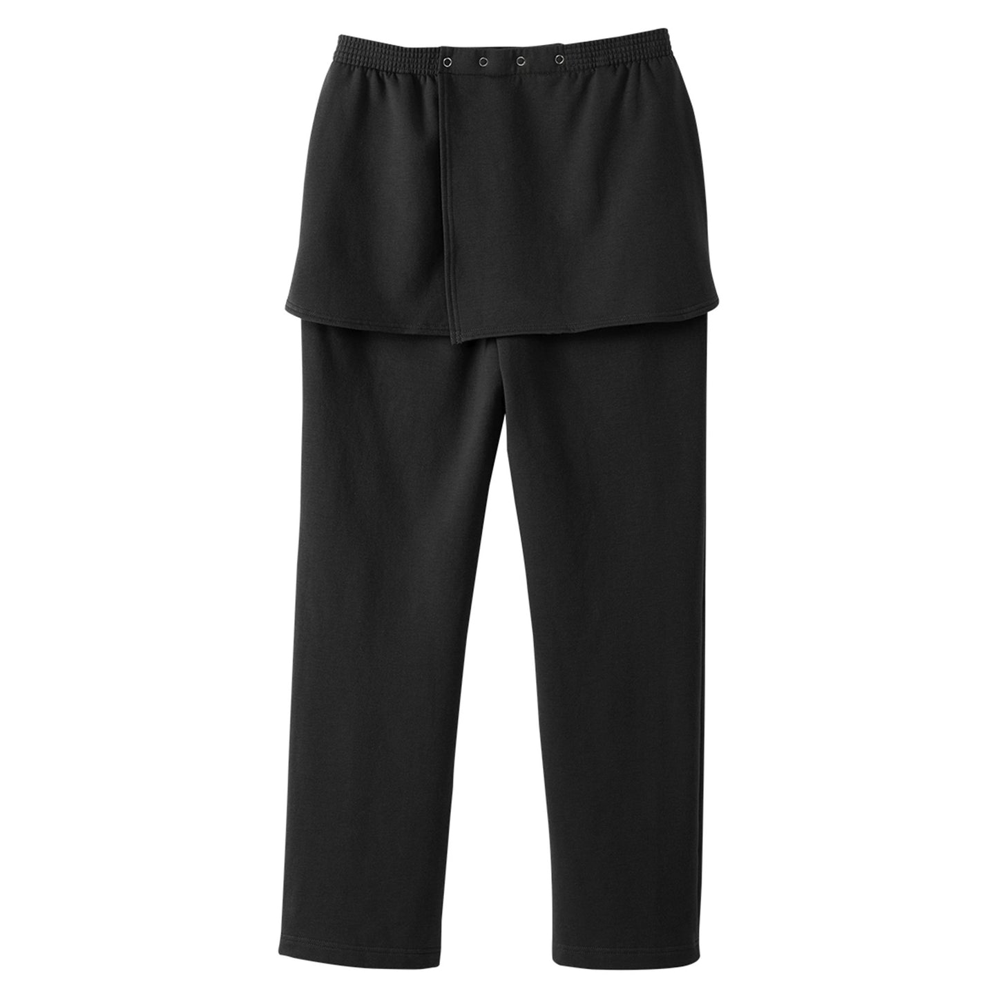 Silverts® Adaptive Pants Open Back Large Black Female (1227167_EA)