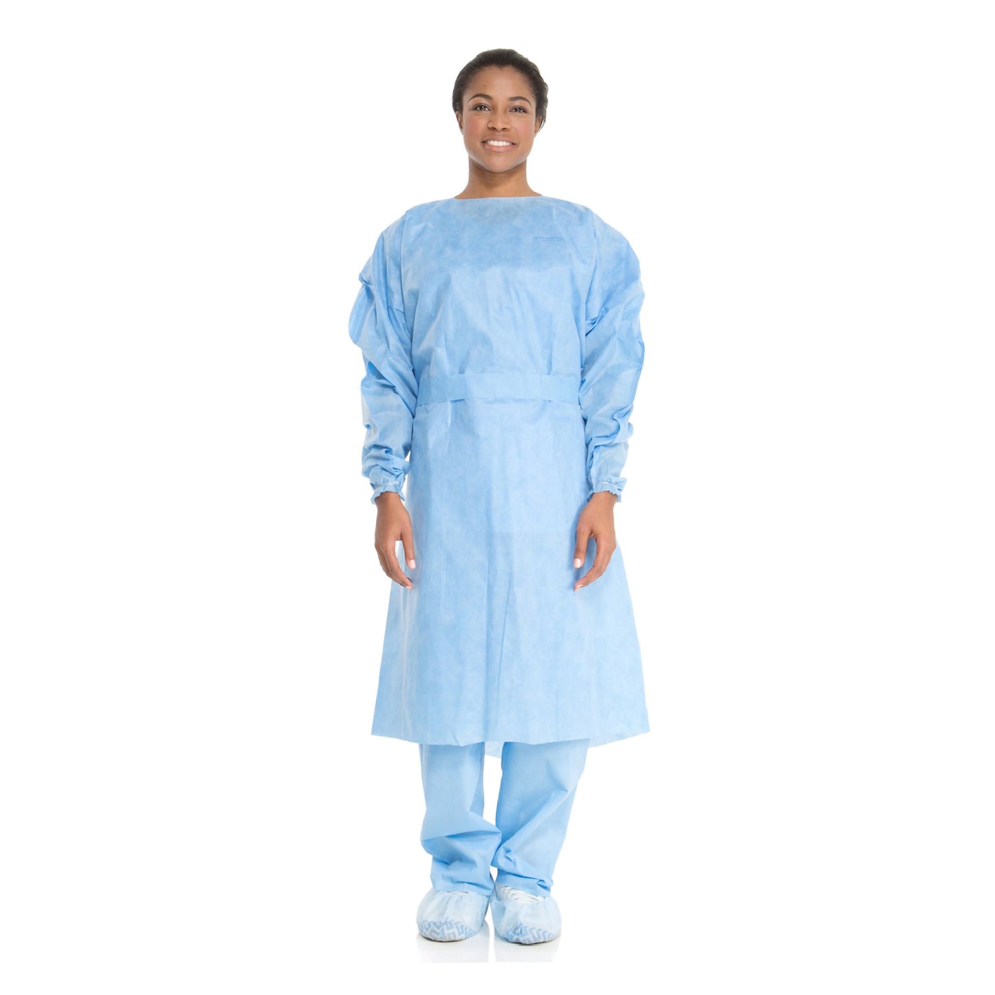 Halyard Tri-Layer Protective Procedure Gown X-Large Blue NonSterile AAMI Level 2 Disposable (683687_CS)
