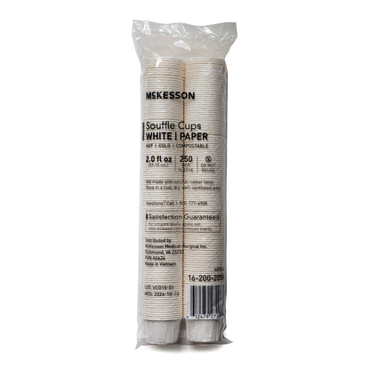 McKesson Souffle Cup 2 oz. White Paper Disposable (1251881_CS)