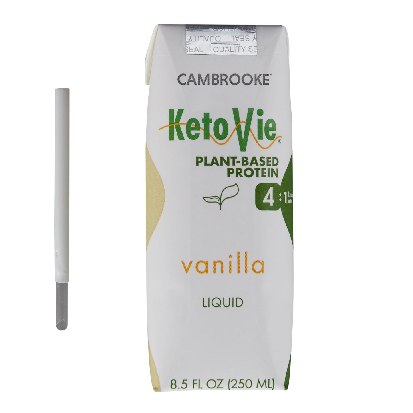 KetoVie® 4:1 Plant-Based Protein Oral Supplement Vanilla Flavor Liquid 8.5 oz. Carton (1205114_CS)