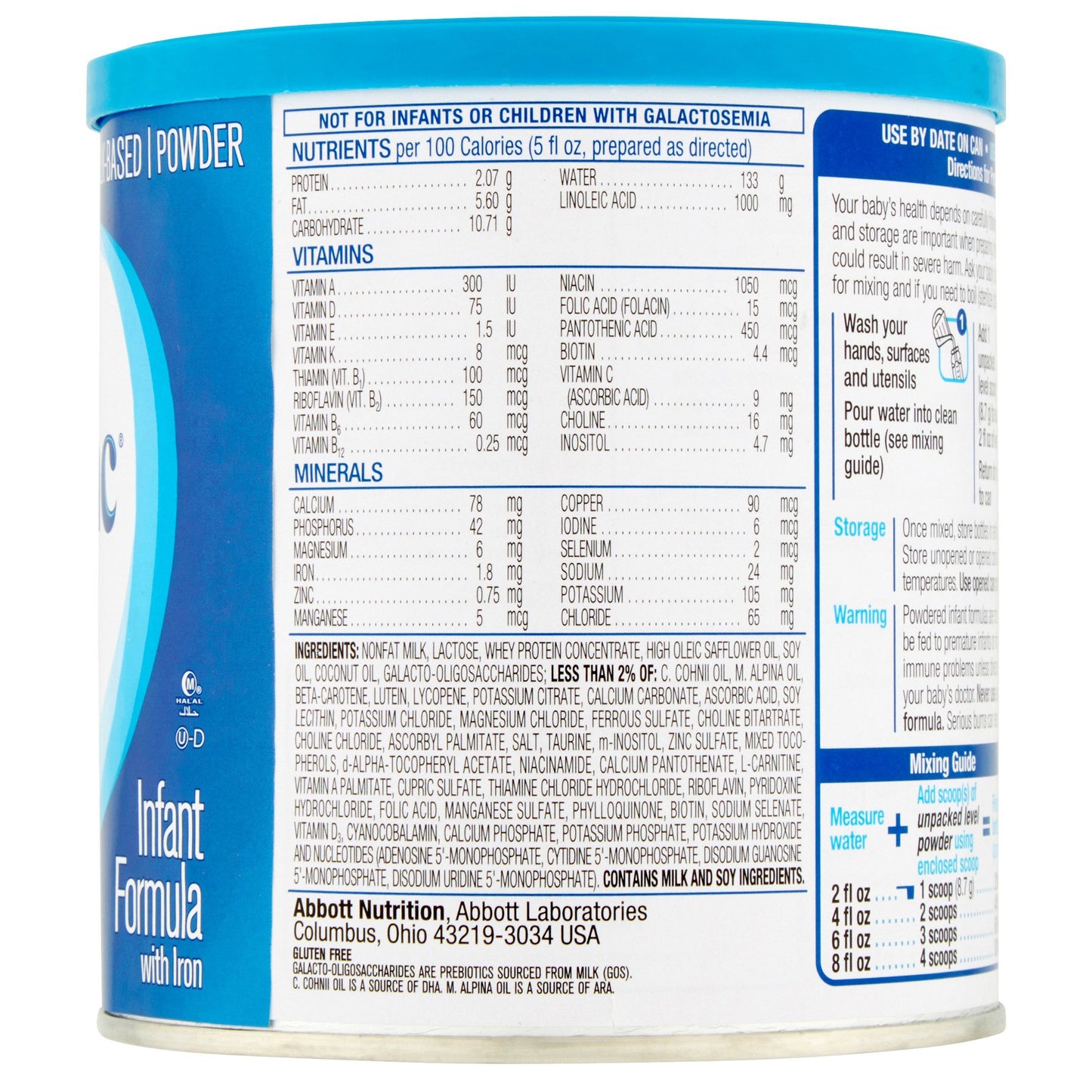 Similac® Advance® Infant Formula Unflavored 12.4 oz. Can Powder Iron (746696_CS)