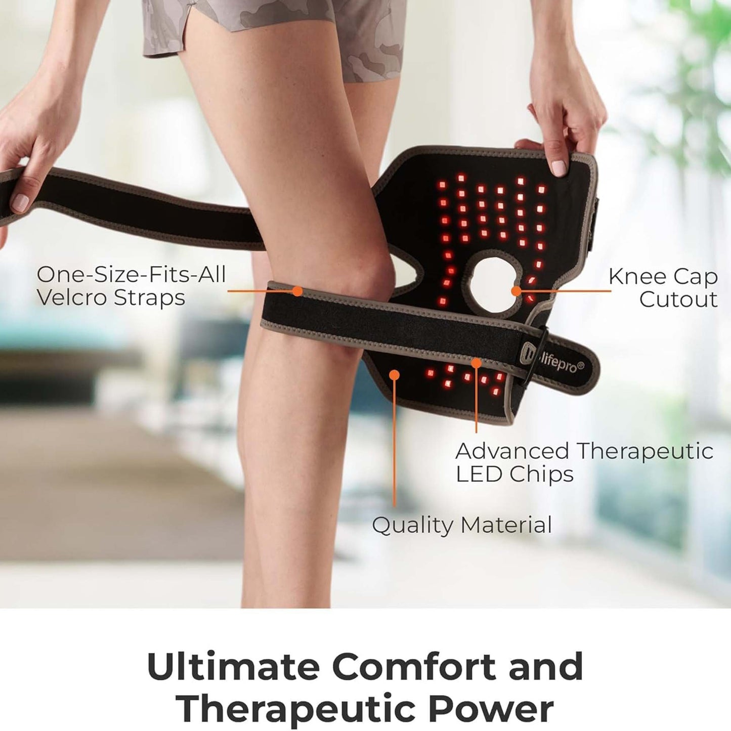BioRecover™ Light Therapy Knee Brace One Size Fits Most Hook and Loop (1271036_EA)
