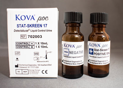 Detectabuse® Stat-Skreen® Drugs of Abuse Control Set Positive Level / Negative Level 2 X 10 mL (1130078_EA)