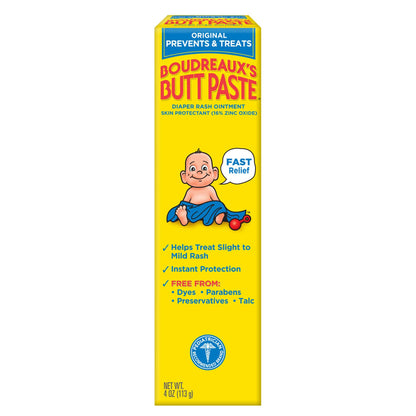 Boudreaux's Butt Paste® Diaper Rash Treatment 4 oz. Tube Scented Cream (637430_EA)