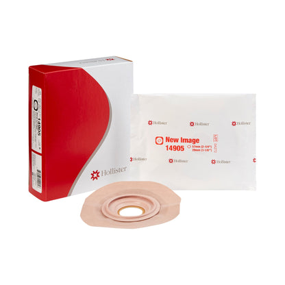 FlexTend™ Ostomy Barrier Precut, Extended Wear Adhesive Tape 57 mm Flange Red Code System Hydrocolloid 1-1/8 Inch Opening (485631_EA)