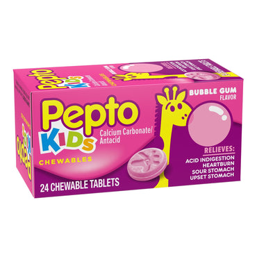 Children's Pepto® Antacid 400 mg Strength Chewable Tablet 24 per Box (783574_BX)