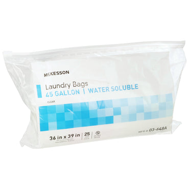 McKesson Hot Water Soluble Laundry Hamper Bag 40 to 45 gal. 36 X 39 Inch Disposable (1147892_PK)