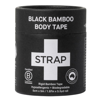 Strap Athletic Tape Black 1.97 Inch X 5-1/2 Yard Bamboo Fiber NonSterile (1219455_BX)