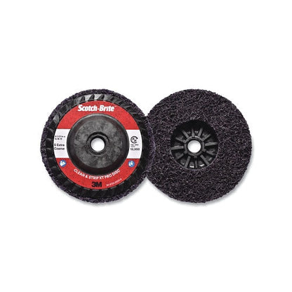 3M™ Clean and Strip XT Disc, 4-1/2 in x 5/8 in-11, Extra Coarse, Silicon Carbide, 13300 rpm, Purple (405-638060-05574)