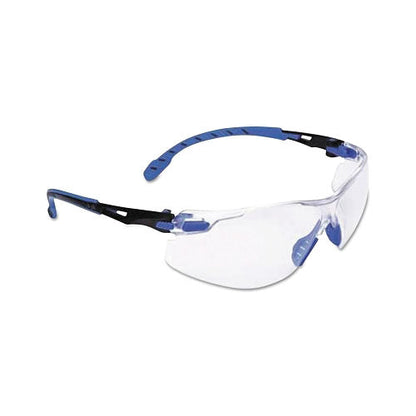 3M™ Solus™ 1000 Series Protective Eyewear, Clear Lens, Polycarbonate, Anti-Fog, Anti-Scratch, Blue/Black Frame (247-S1101SGAF)