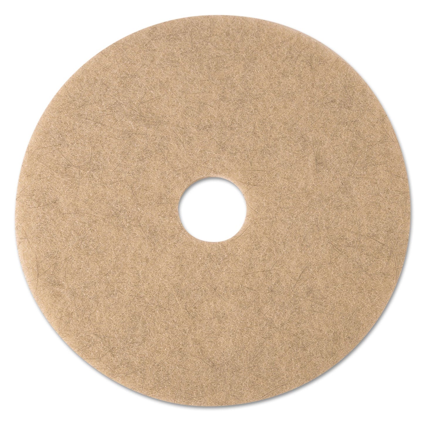 3M Ultra High-Speed Natural Blend Floor Burnishing Pads 3500, 21" Diameter, Tan, 5/Carton (MCO19009)