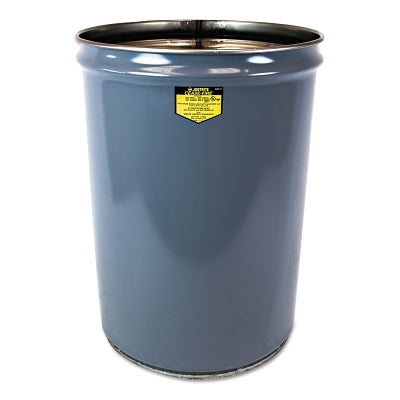 Justrite Cease-Fire® Drum Waste Receptacle, 12 gal, Gray (400-26001)