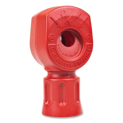 Justrite Replacement Heavy-Duty Smoker Receptacle Head, Polyethylene, Red (400-26770)
